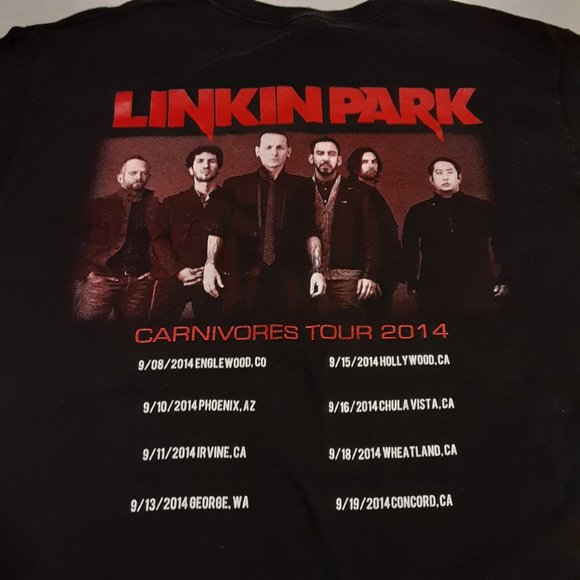 Lincoln Park Carnivores Tour 2014 Women's SS Concert T Shirt Size M Alstyle Tag - Picture 2 of 8